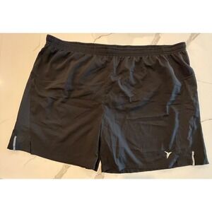Old Navy Active Go-Dry Mens XXL Black Running Shorts Mesh Panels Zip Pocket